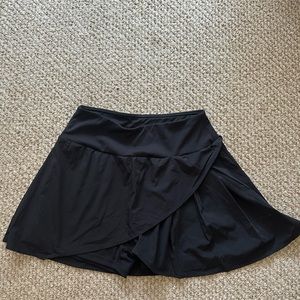 Black Halara Tennis Skirt